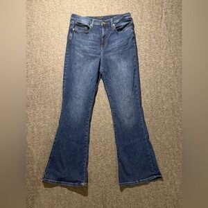 Lucky Brand Jeans Womens 14/32 blue Stevie High Rise Flare stretch western 33x32